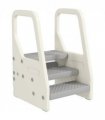 AIYAPLAY Toddler Tower, Adjustable 3 Step Kitchen Stool Helper for 2-5 Years