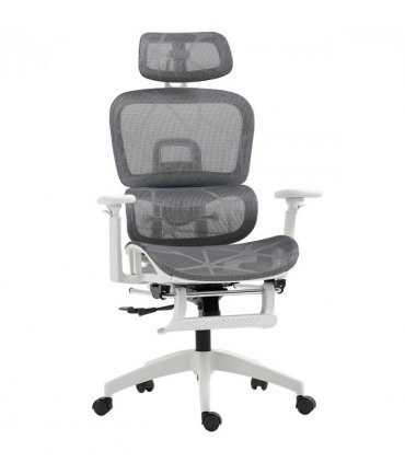 HOMCOM Ergonomic Office Chair Swivel Computer Chair with 3D Armrest Grey