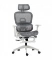 HOMCOM Ergonomic Office Chair Swivel Computer Chair with 3D Armrest Grey