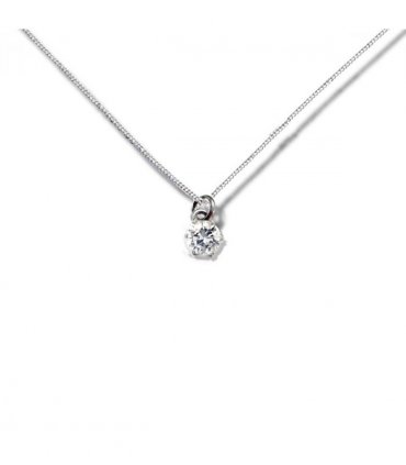 30th Birthday Cubic Zirconia Silver Necklace & Gold Balloons Mini Gift Hamper