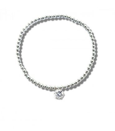 30th Birthday Cubic Zirconia Silver Bracelet & Gold Balloon Hamper