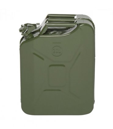 20L 0.6mm Fuel Oil Petrol Diesel Storage Can with British Style Pour Tube Army Green