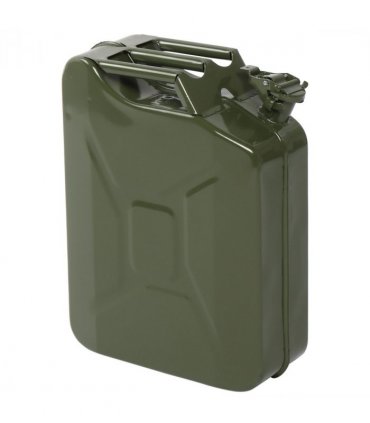 20L 0.6mm Fuel Oil Petrol Diesel Storage Can with British Style Pour Tube Army Green