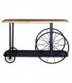 Craft Wheel Console Table