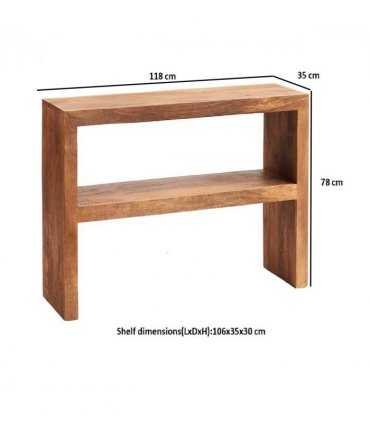 Toko Light Mango Console Table