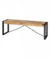 Cosmo Industrial Metal & Wood Bench