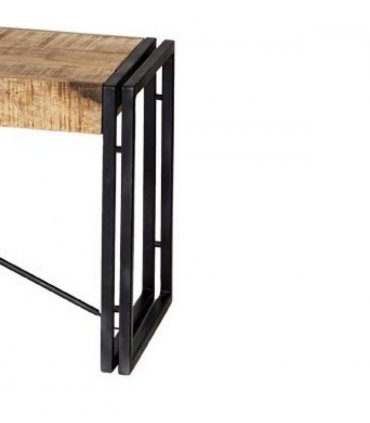 Cosmo Industrial Metal & Wood Bench