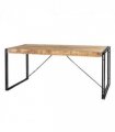 Cosmo Industrial Metal & Wood Dining Table - Medium
