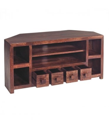 Toko Dark Mango Corner Tv Unit