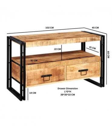 Cosmo Industrial Tv Stand