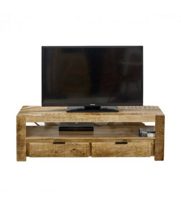 Surrey Solid Wood Tv Stand With 2 Drawers