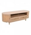 Valencia Cane & Mango Wood 2 Drawers And 2 Door Tv Cabinet