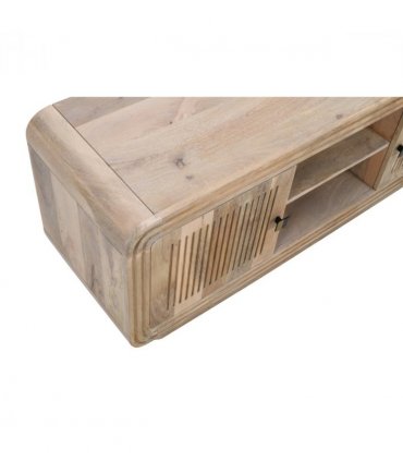 Hudson Carved Mango Wood 2 Doors Tv Cabinet