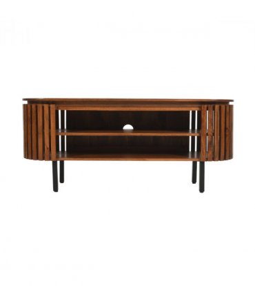 Slatted Mango Wood Tv Cabinet