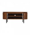 Slatted Mango Wood Tv Cabinet