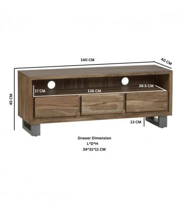 Baltic Live Edge Media Unit