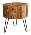 Coastal Drum Side Table