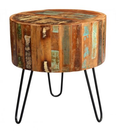 Coastal Drum Side Table