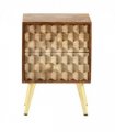 Edison 2 Drawer Side Table