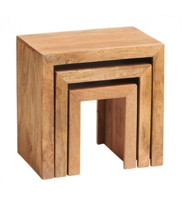 Toko Light Mango Nest Of 3 Tables