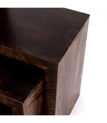 Toko Dark Mango Nest Of 3 Tables