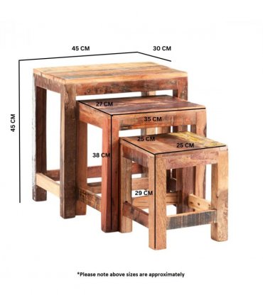 Coastal  Nest Of 3 Tables