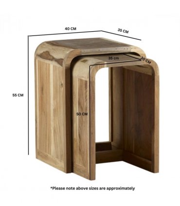 Aspen Nest Of 2 Tables Wooden