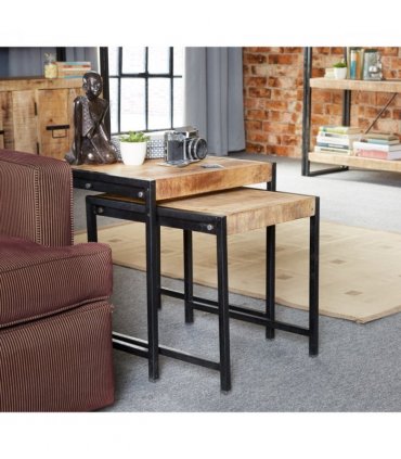 Cosmo Industrial Nest Of 2 Tables