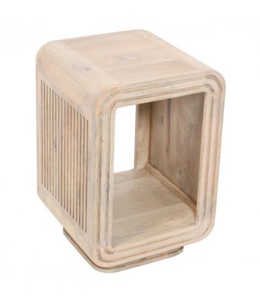 Hudson Carved Mango Wood Side Table