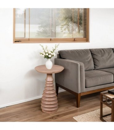 Valencia Cane & Mango Wood Side Table