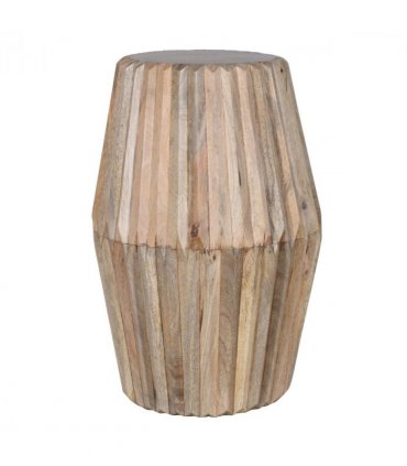 Hudson Carved Mango Wood Side Table