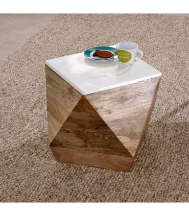 Alfie Side Table Solid Mango Wood