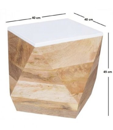 Alfie Side Table Solid Mango Wood