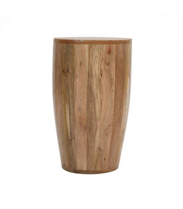 Surrey Solid Wood Drum Side Table