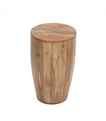 Surrey Solid Wood Drum Side Table