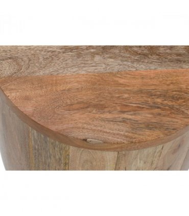 Surrey Solid Wood Drum Side Table