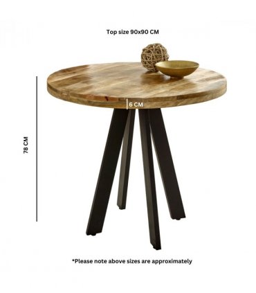 Surrey Round Dining Table 4 Seater