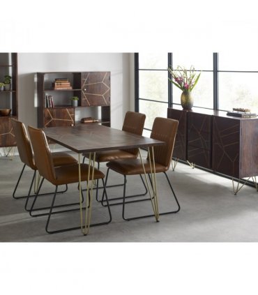 Dark Gold Dining Table