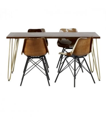 Dark Gold Dining Table