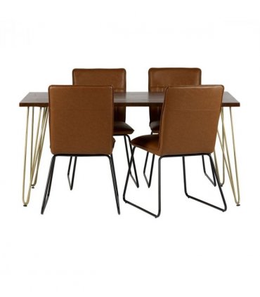 Dark Gold Dining Table