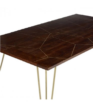 Dark Gold Dining Table