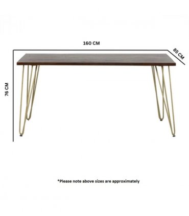 Dark Gold Dining Table
