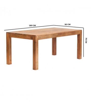 Toko Light Mango Large Dining Table