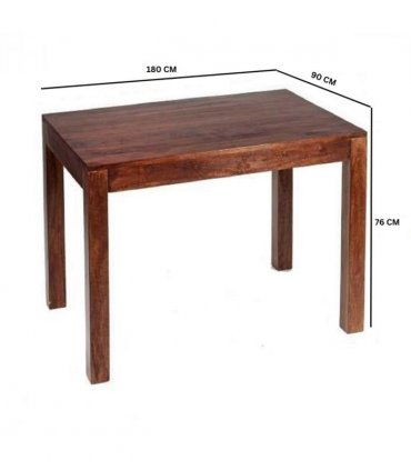 Toko Dark Mango Large Dining Table 6Ft (180Cm)