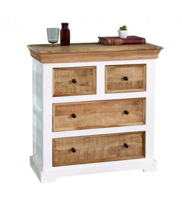 Alfie Solid Mango Wood 4 Chest Of Drawers