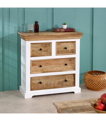 Alfie Solid Mango Wood 4 Chest Of Drawers