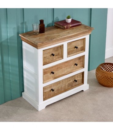 Alfie Solid Mango Wood 4 Chest Of Drawers