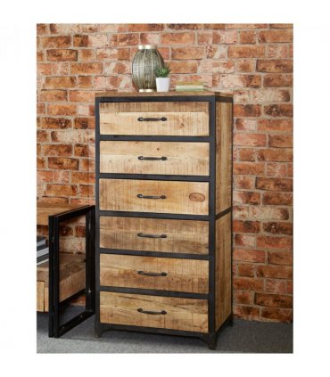 Cosmo Industrial Tall Chest