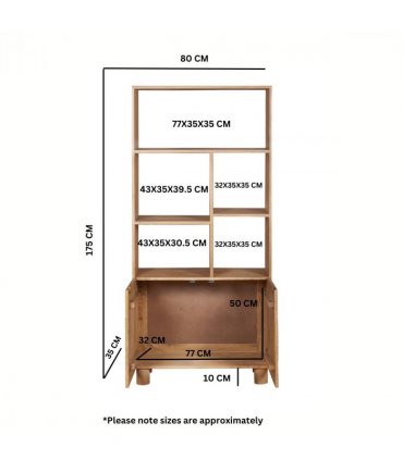 Austin Solid Wood Bookcase