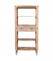 Wilton Acacia Wood 2 Drawers Open Bookcase